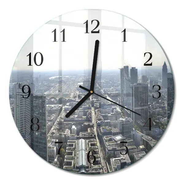 Klok glas met opdruk rond Horizon