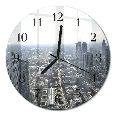 Klok glas met opdruk rond Horizon
