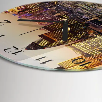 Klok glas met opdruk rond Londen