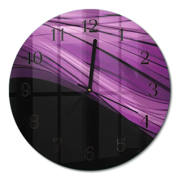 Ronde glas klok Abstractie