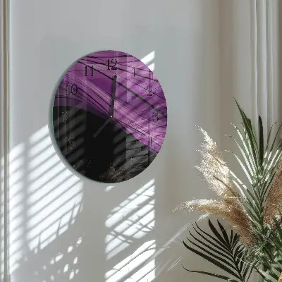 Ronde glas klok Abstractie