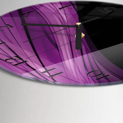 Ronde glas klok Abstractie