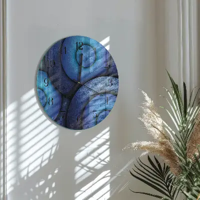 Wandklok glas decoratie rond De kunst van wielen