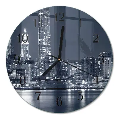 Klok glas met opdruk rond Horizon