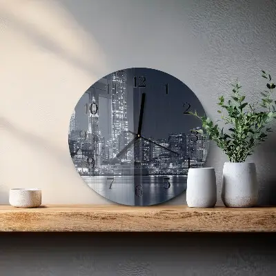 Klok glas met opdruk rond Horizon