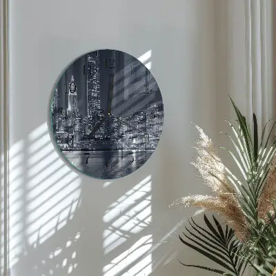 Klok glas met opdruk rond Horizon