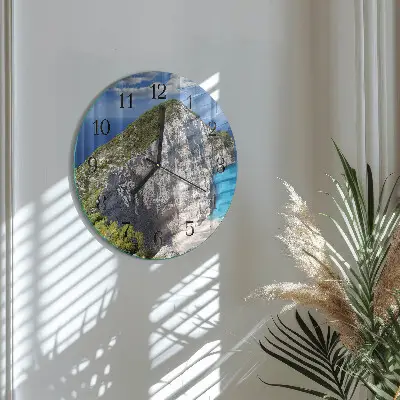 Wandklok glas decoratie rond Klip