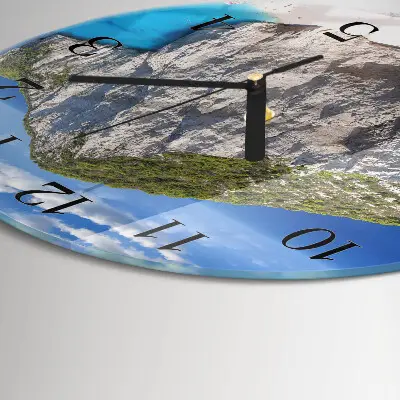 Wandklok glas decoratie rond Klip