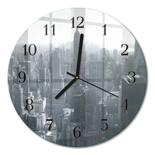 Klok glas met opdruk rond Horizon