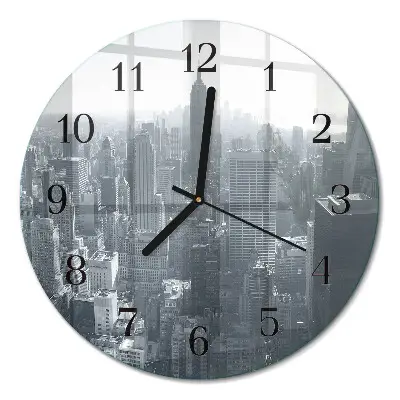 Klok glas met opdruk rond Horizon