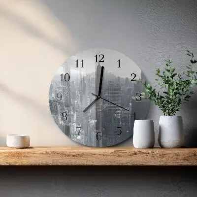 Klok glas met opdruk rond Horizon