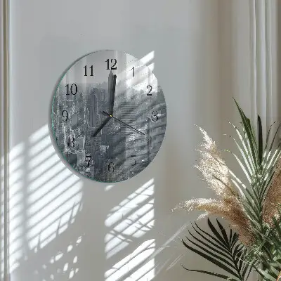 Klok glas met opdruk rond Horizon