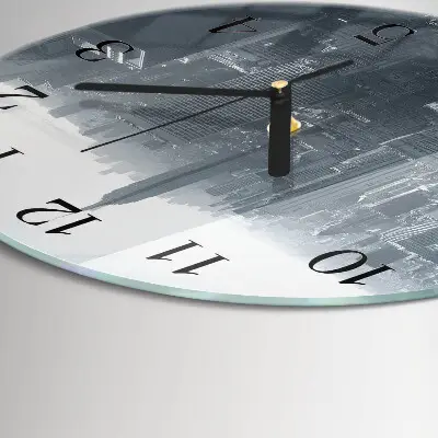 Klok glas met opdruk rond Horizon