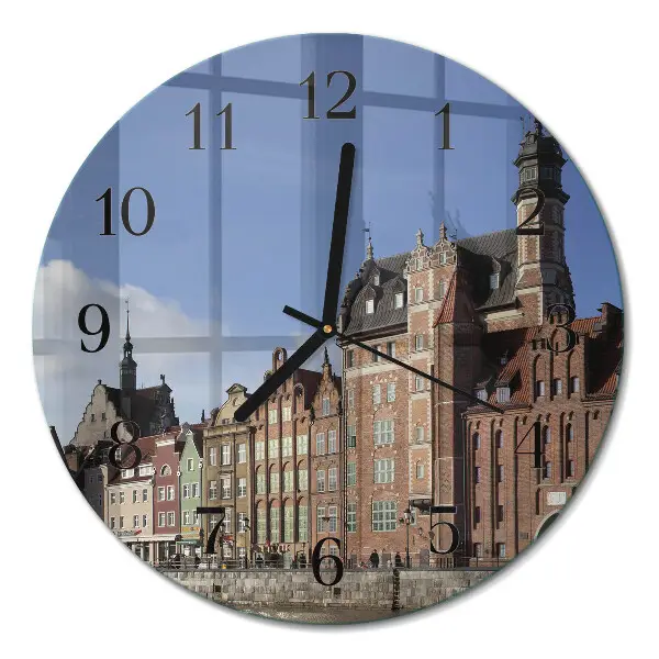 Ronde glazen klok Gdansk