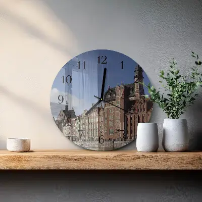 Ronde glazen klok Gdansk