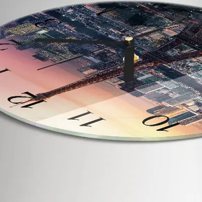 Ronde glas klok Eiffeltoren parijs