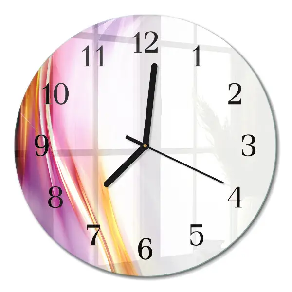 Ronde glazen klok Abstractie