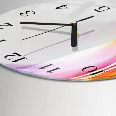 Ronde glazen klok Abstractie