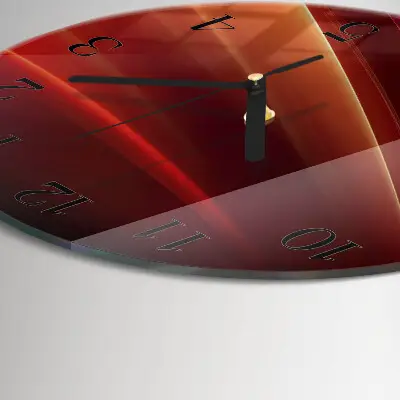 Ronde glas klok Abstractie