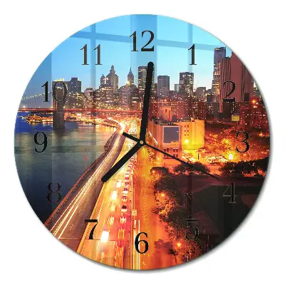 Klok glas met opdruk rond Horizon