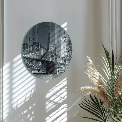 Ronde glas klok Horizontale brug