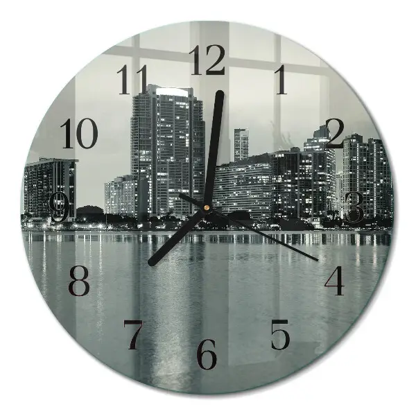 Klok glas met opdruk rond Horizon