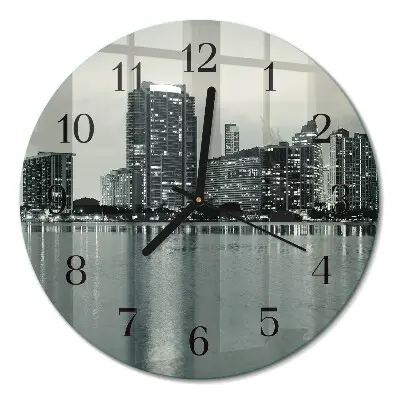 Klok glas met opdruk rond Horizon