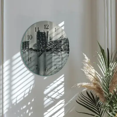 Klok glas met opdruk rond Horizon