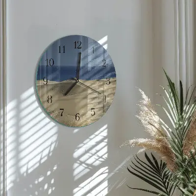 Wandklok glas decoratie rond Kustduinen