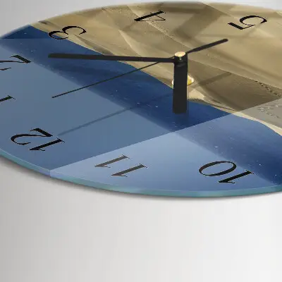 Wandklok glas decoratie rond Kustduinen