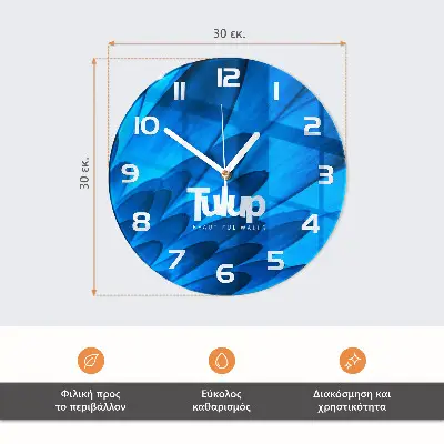 Ronde glazen klok Stenen en orchidee