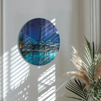Klok glas met opdruk rond Nachthorizon