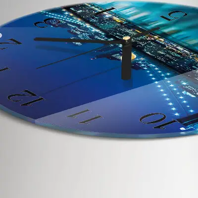 Klok glas met opdruk rond Nachthorizon