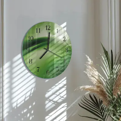 Wandklok glas decoratie rond Abstractie