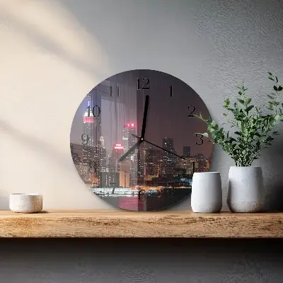 Klok glas met opdruk rond Horizon