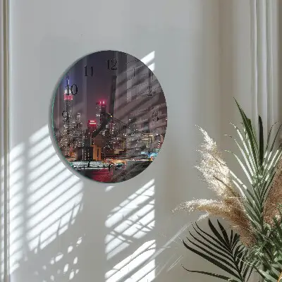 Klok glas met opdruk rond Horizon