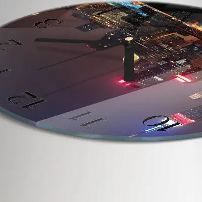 Klok glas met opdruk rond Horizon