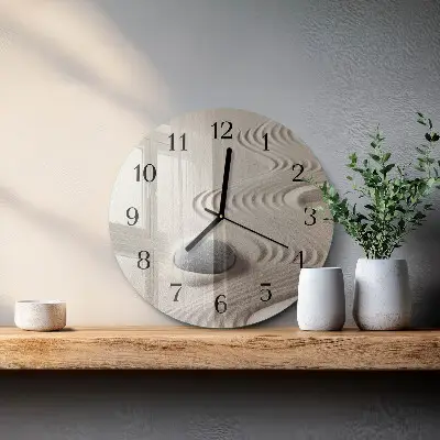 Klok glas met opdruk rond Steenzand