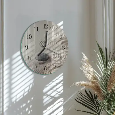 Klok glas met opdruk rond Steenzand