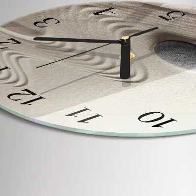 Klok glas met opdruk rond Steenzand
