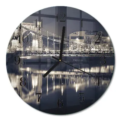Ronde glas klok Brug