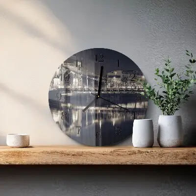 Ronde glas klok Brug