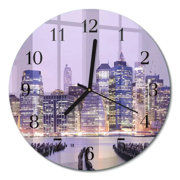Klok glas met opdruk rond Horizon