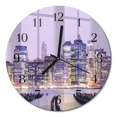Klok glas met opdruk rond Horizon