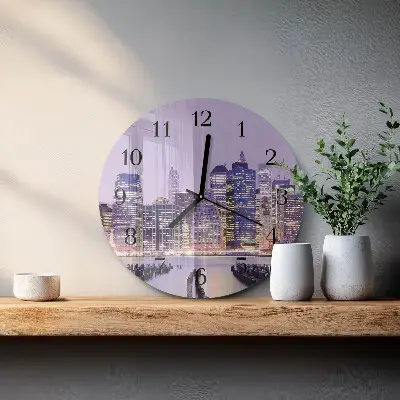 Klok glas met opdruk rond Horizon
