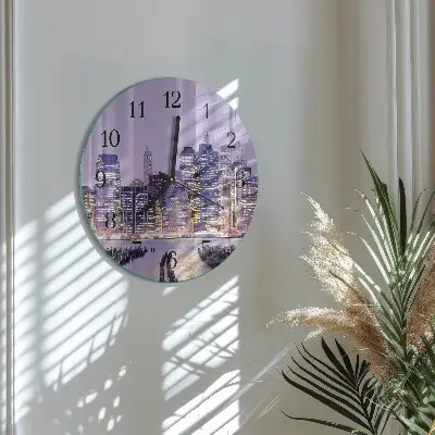 Klok glas met opdruk rond Horizon