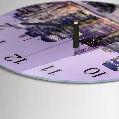 Klok glas met opdruk rond Horizon