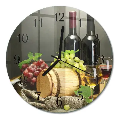 Ronde glas klok Druiven voor wijn