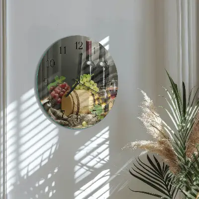 Ronde glas klok Druiven voor wijn