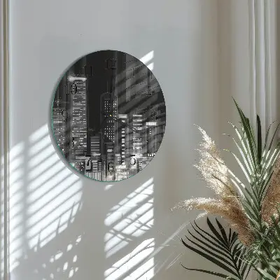 Ronde glas klok Horizon